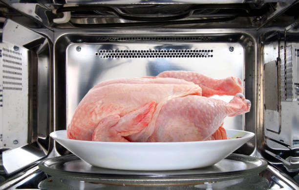defrost chicken in microwave